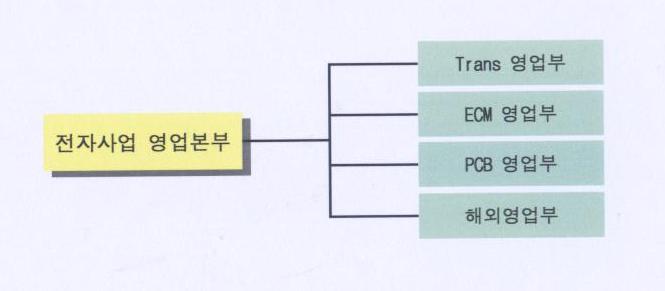 이미지: 전자영업조직도