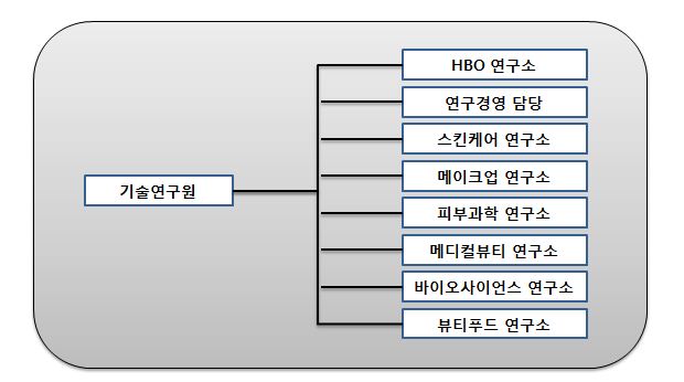 이미지: 연구개발담당조직도