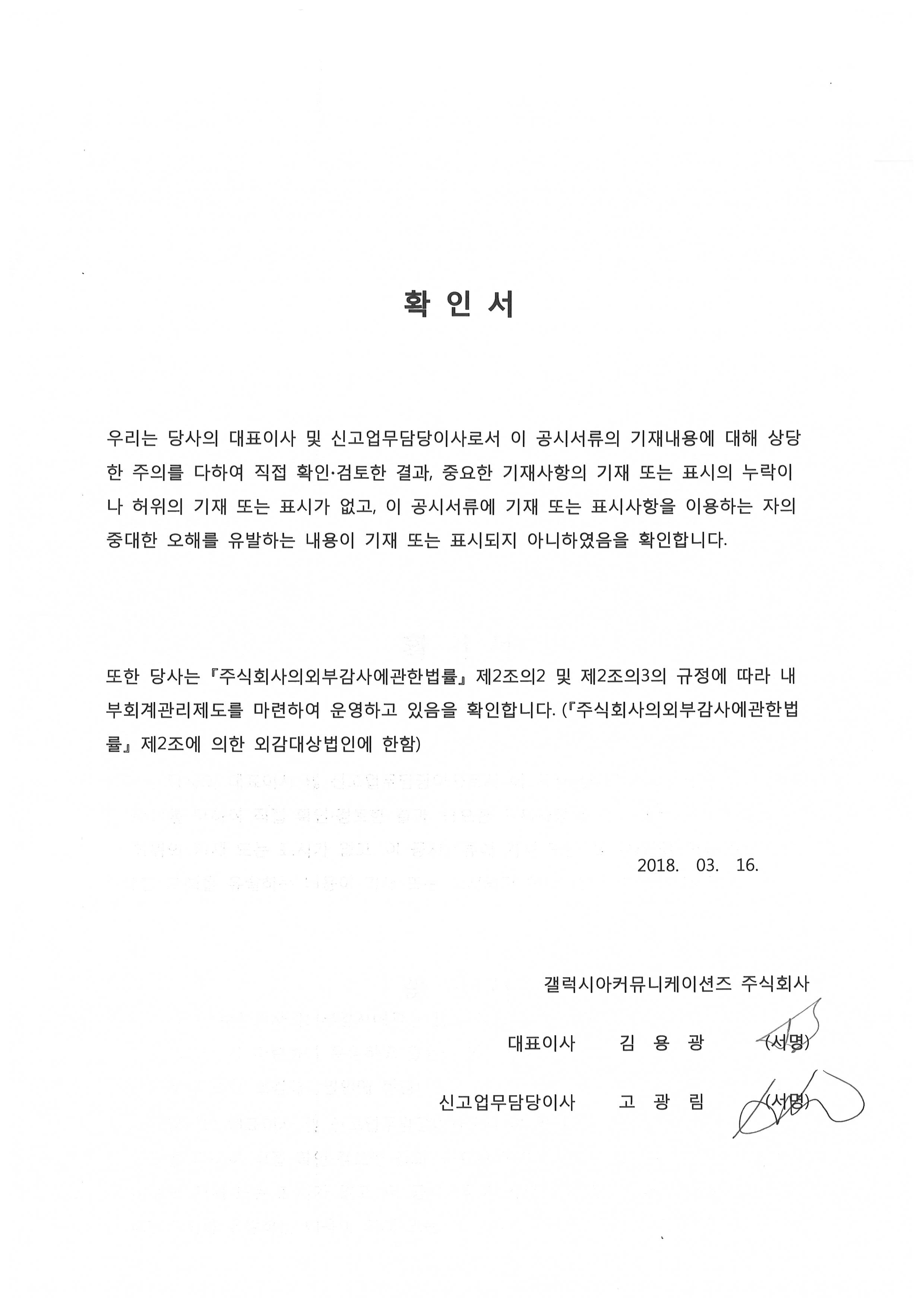 갤럭시아머니트리] [정정]투자설명서