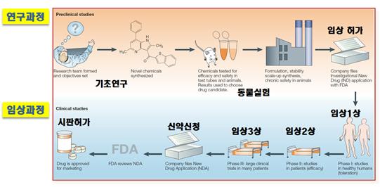 이미지: 신약 개발 과정