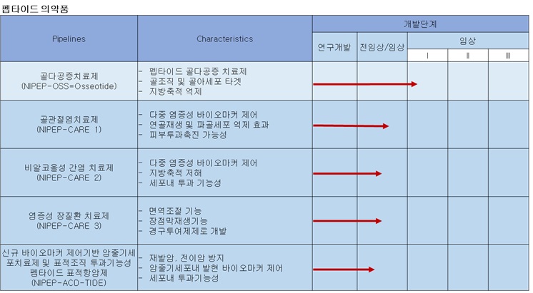 이미지: 펩타이드 의약품 연구개발 계획