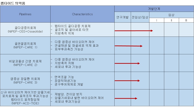 이미지: 펩타이드 의약품 연구개발 단계