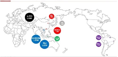 이미지: 삼성전자 핸드폰 생산 시설 캐파 현황'