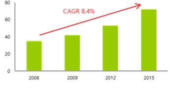 이미지: 글로벌 안티에이징 모발관리 시장규모