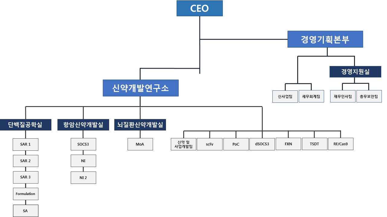 이미지: 셀리버리 조직도