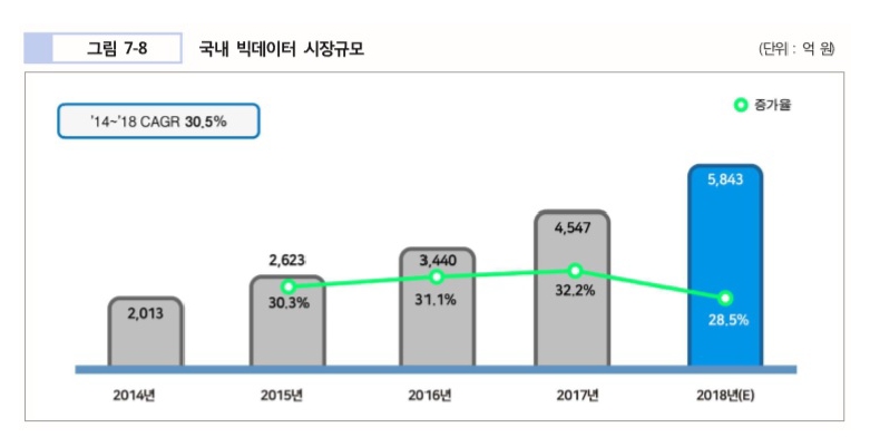 이미지: 국내 빅데이터 시장규모