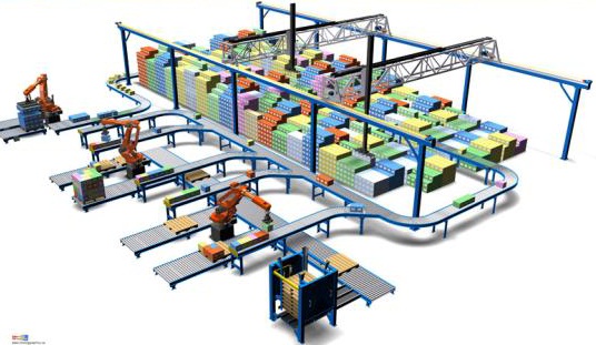 이미지: 이적재 자동화 시스템 (Gantry Robot)