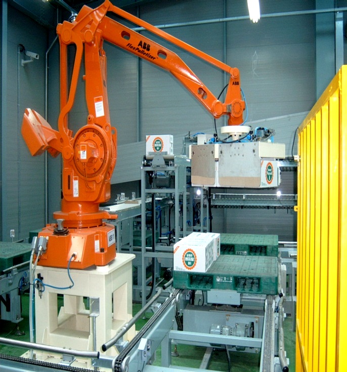 이미지: 이적재 자동화 시스템 (Robot Palletizer)