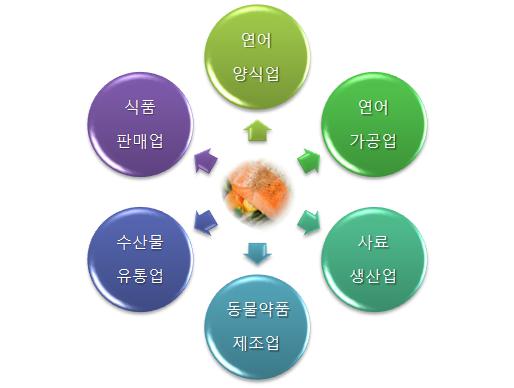 이미지: 연어관련 산업 구조