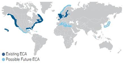 이미지: ECA(Emission Control Area) 현황