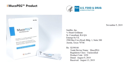 이미지: MucoPEG™ FDA510(k) 획득