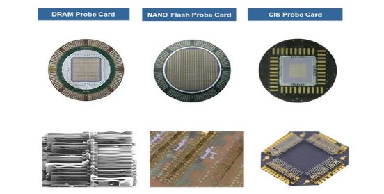 이미지: 주요mems방식의 프로브카드 제품