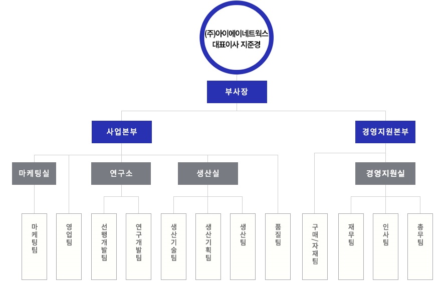 이미지: 조직도_아이에이네트웍스