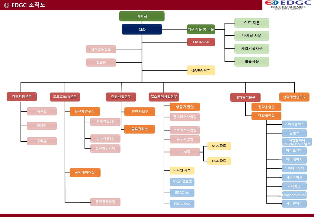 이미지: edgc조직도