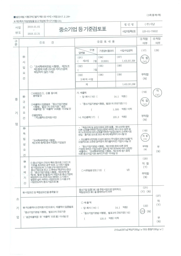 [서남] 사업보고서(일반법인)