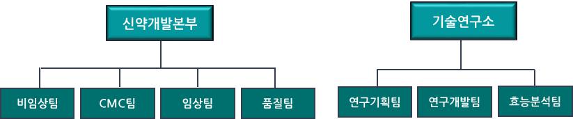 이미지: 조직도(2020.12.31. 연구개발)