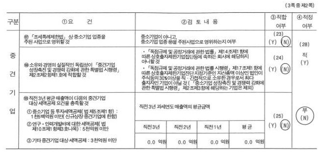 이미지: 중소기업 등 기준검토표_2
