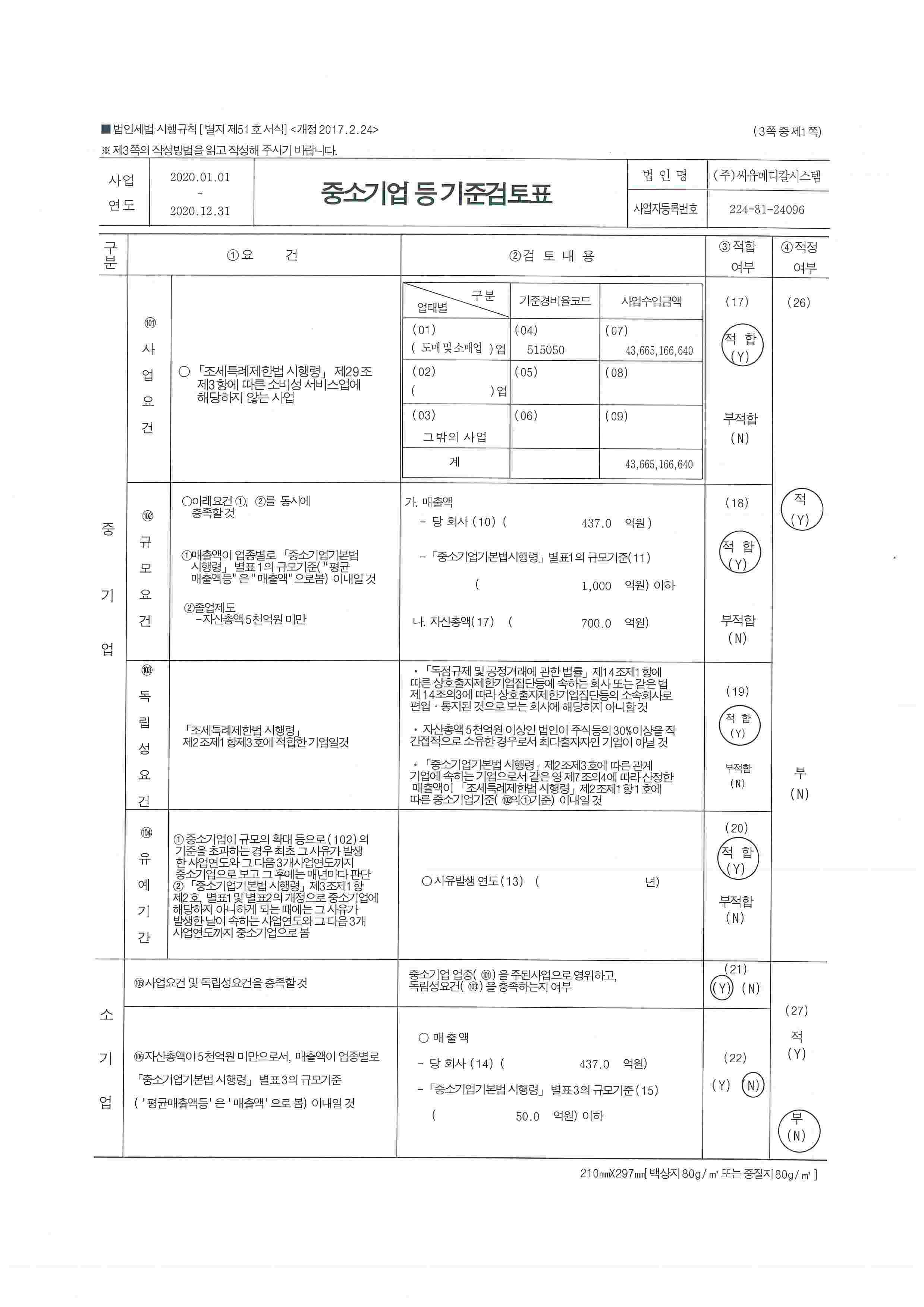 이미지: 중소기업 등 기준검토표_01