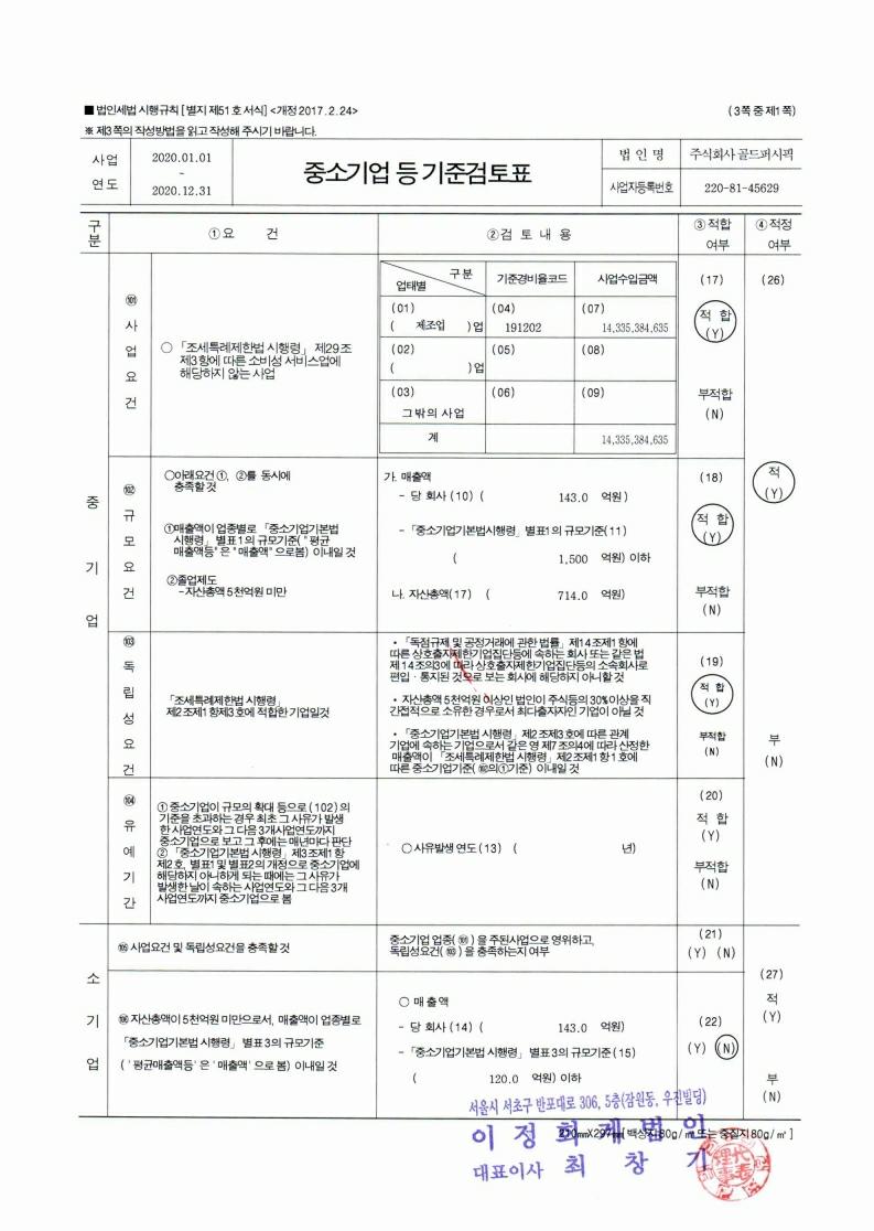 이미지: 중소기업검토표_골드퍼시픽(20201231) 01