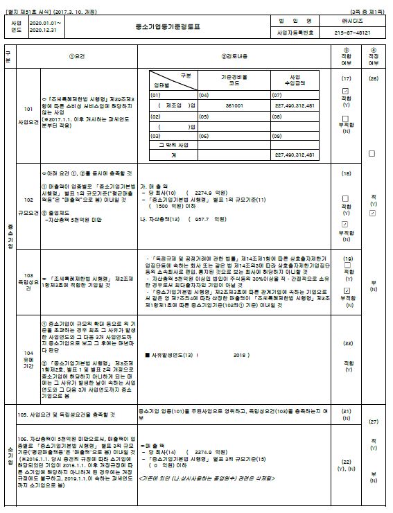 이미지: (a00510)중소기업기준검토표(51호)-2020