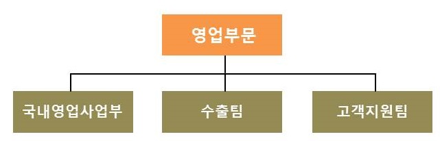 이미지: 판매조직도