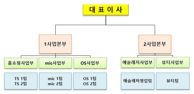 이미지: 판매조직(별도기준)