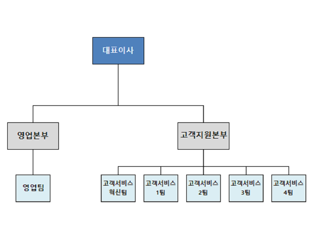 이미지: 영업판매 조직도