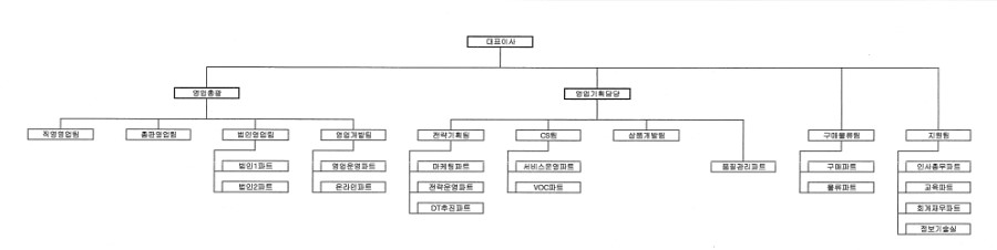 이미지: 현대렌탈케어 조직도