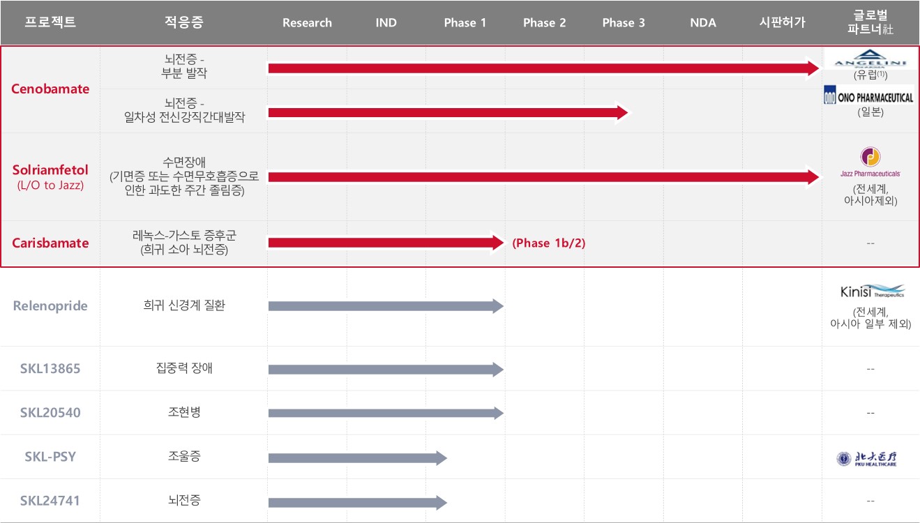 이미지: 당사 파이프라인 현황