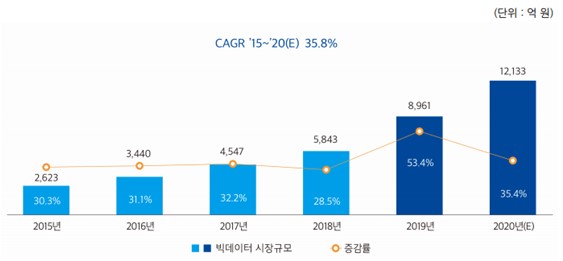 이미지: 국내 빅데이터 시장규모