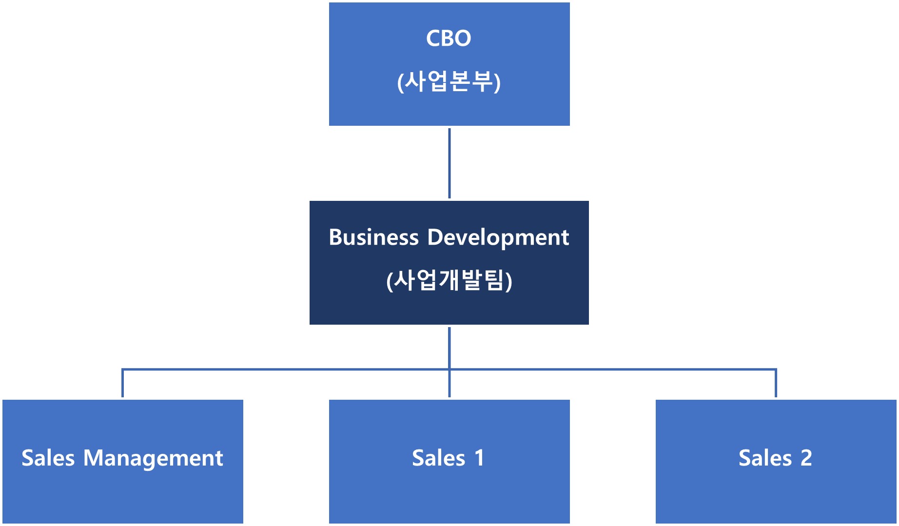 이미지: [사업개발팀(Business Development) 조직도]