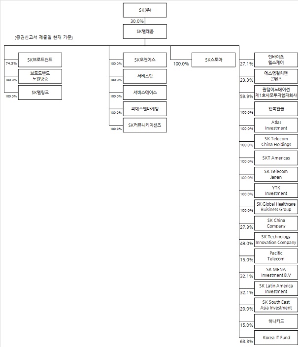 이미지: 분할존속법인 지배구조