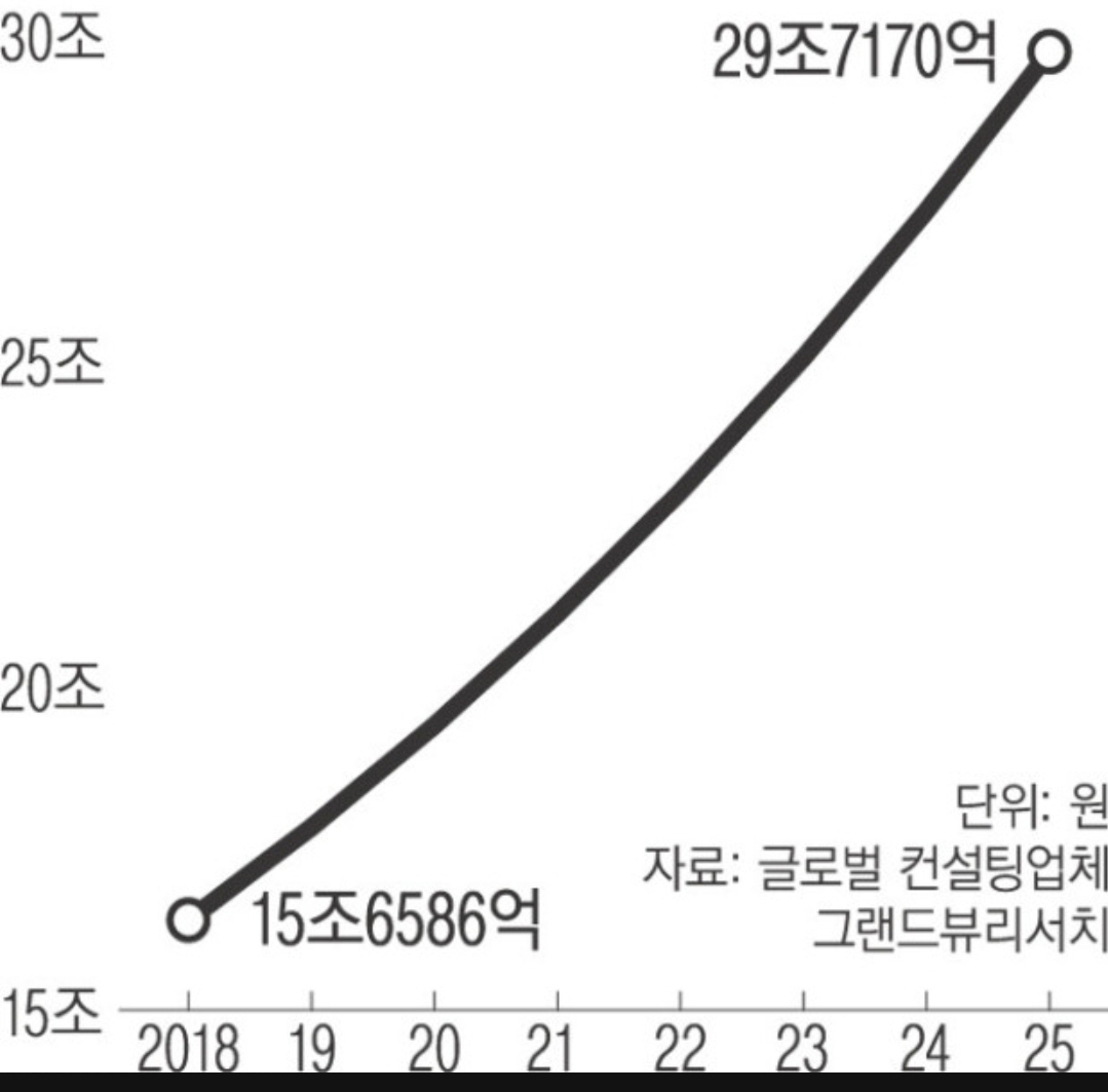 이미지: 비건시장 성장 추이