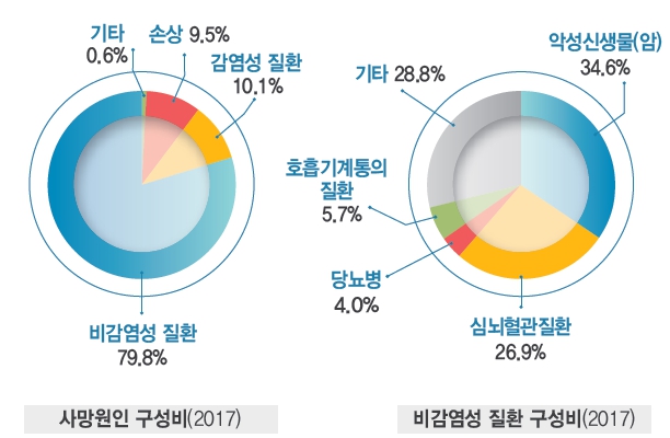 이미지: [그림1] 국내 사망원인 구성비