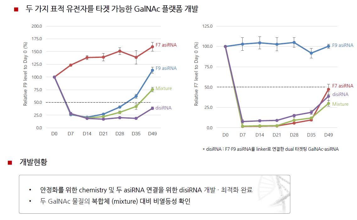 이미지: Dual 타겟팅 GalNAc 플랫폼