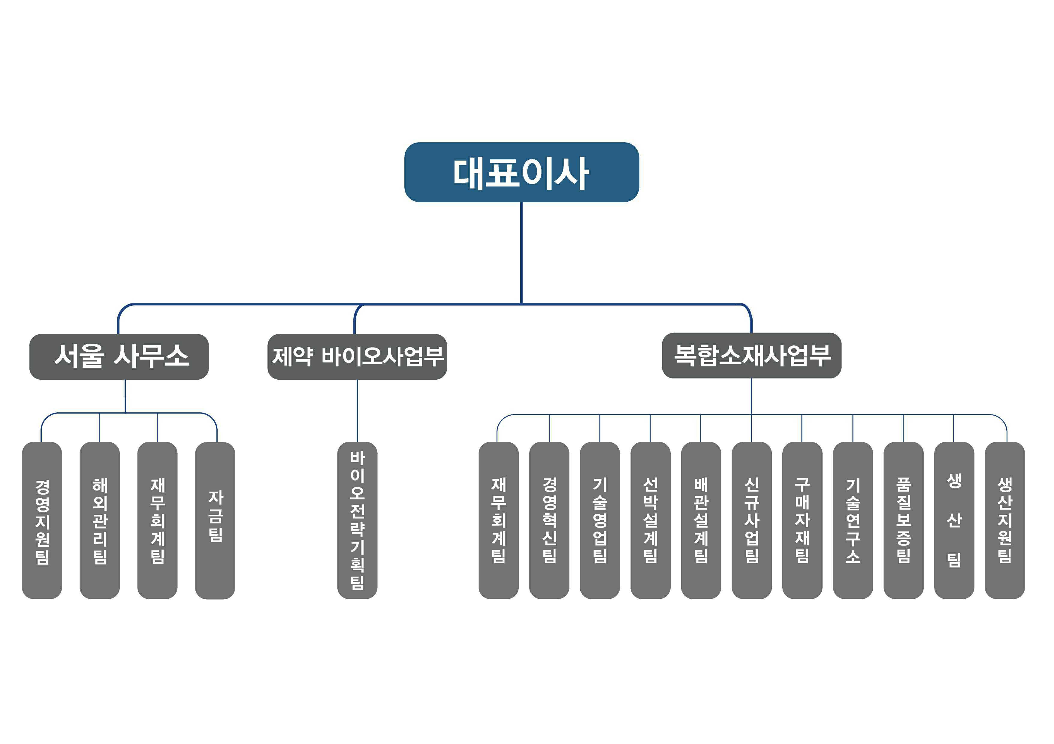 이미지: 에이치엘비(주)조직도