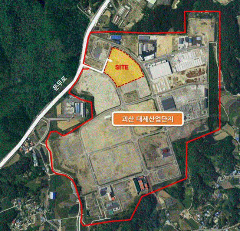 이미지: 괴산 비료 신공장 부지위치