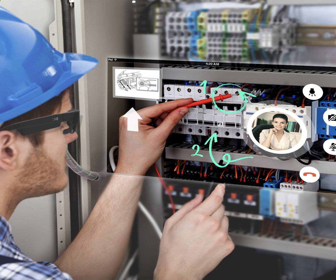 이미지: [AR 솔루션의 ‘AR 원격지원’ 기능]