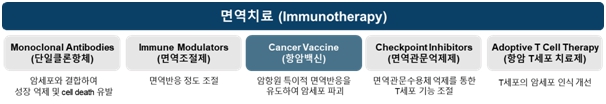 이미지: 면역치료의 종류