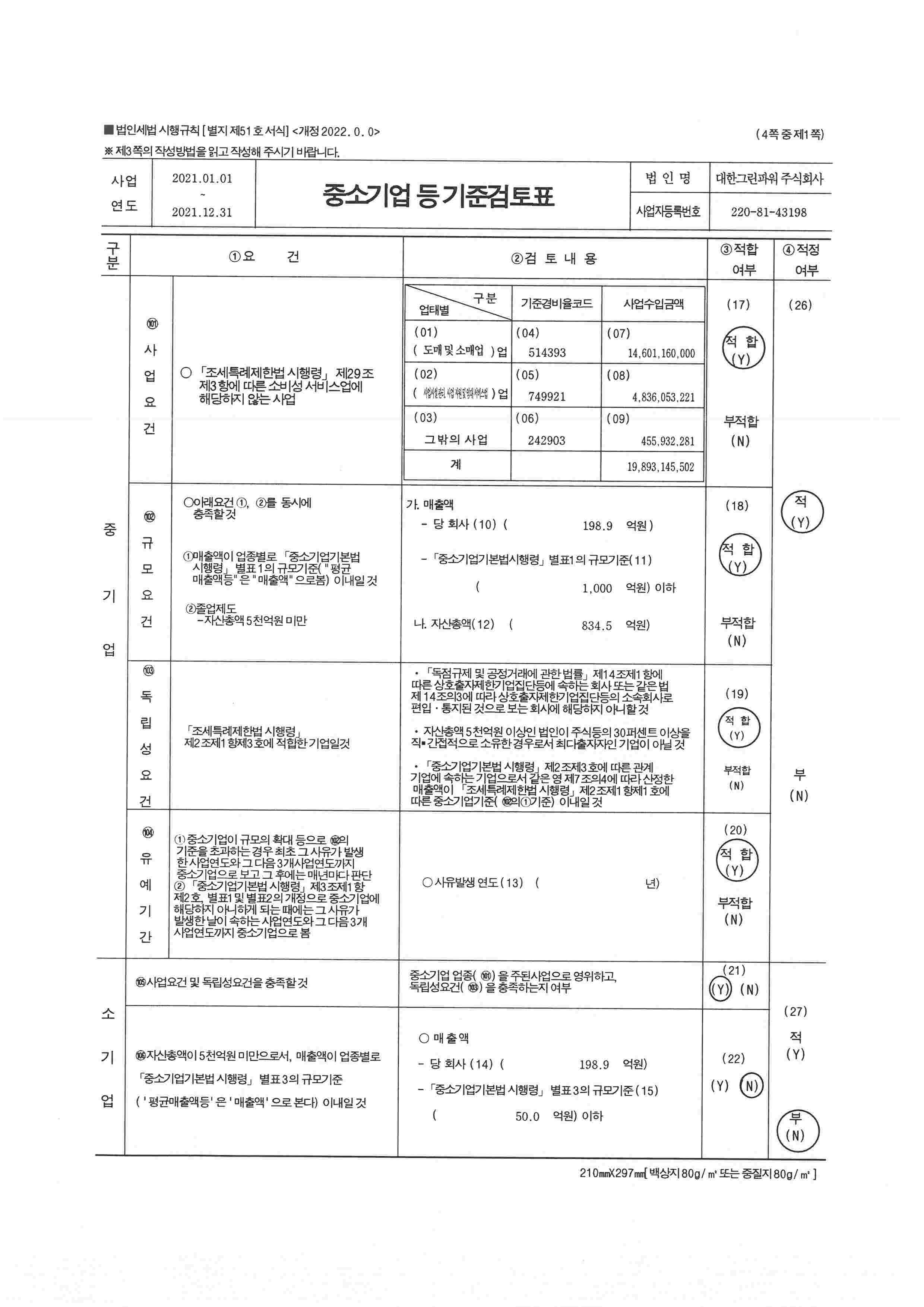 이미지: 2021_대한그린파워_중소기업기준검토표 (1)