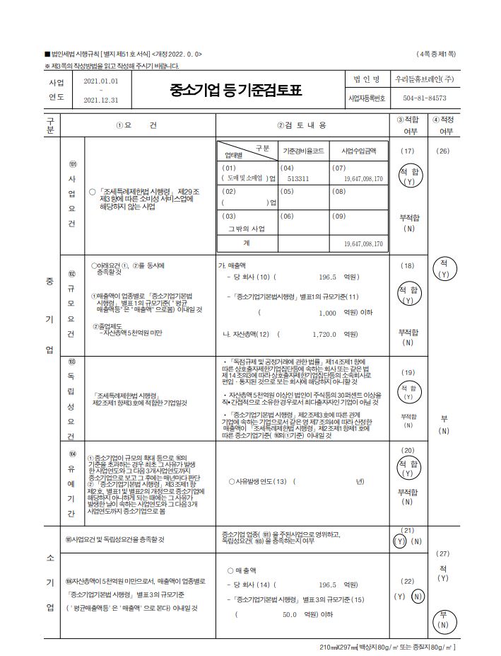 이미지: 중소기업기준검토표-1