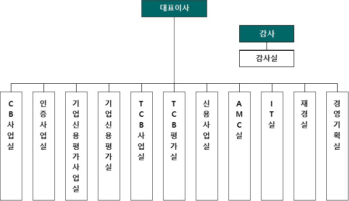 이미지: 조직도(SCI평가정보)