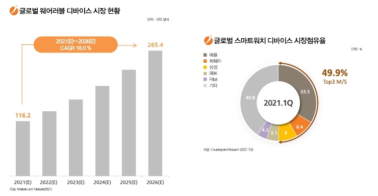 이미지: 웨어러블 디바이스 시장현황