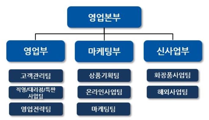 이미지: 영업조직도