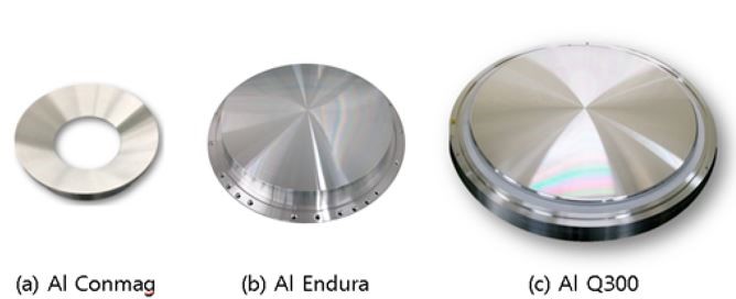 이미지: 당사의 알루미늄 스퍼터링 타겟3종