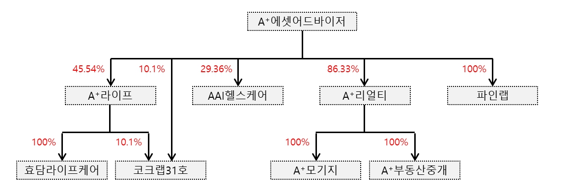 이미지: A+에셋 계통도