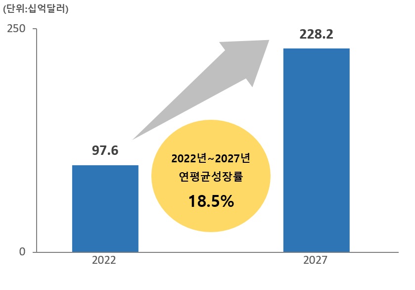 이미지: 출처 : MarketsandMarkets, 2022년