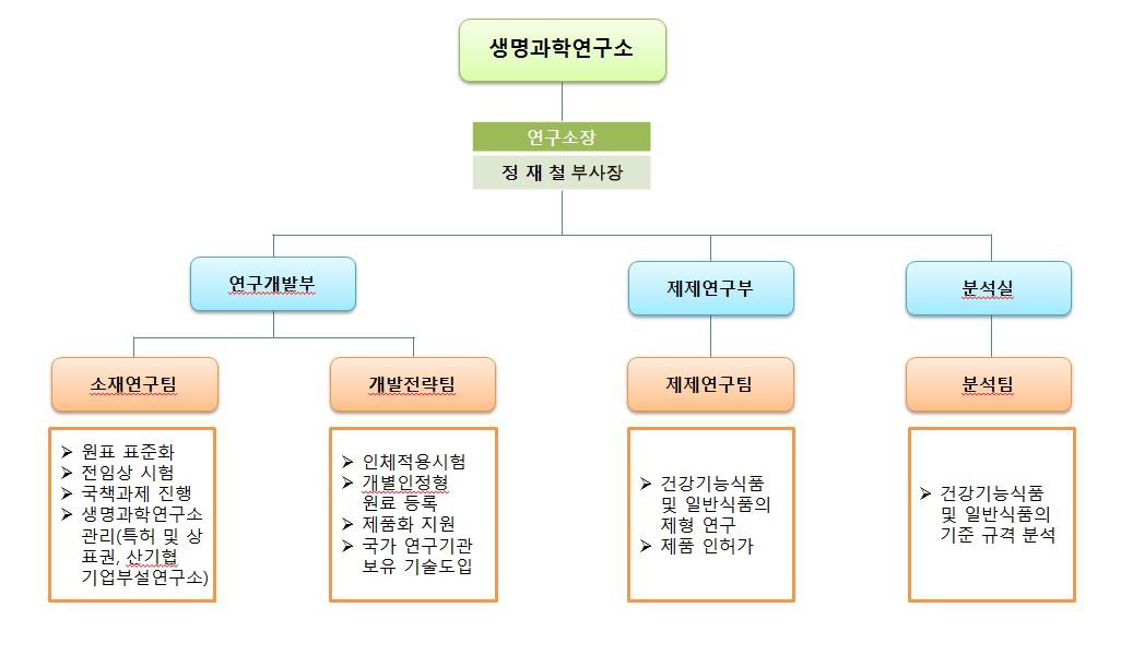 이미지: 연구개발 조직도