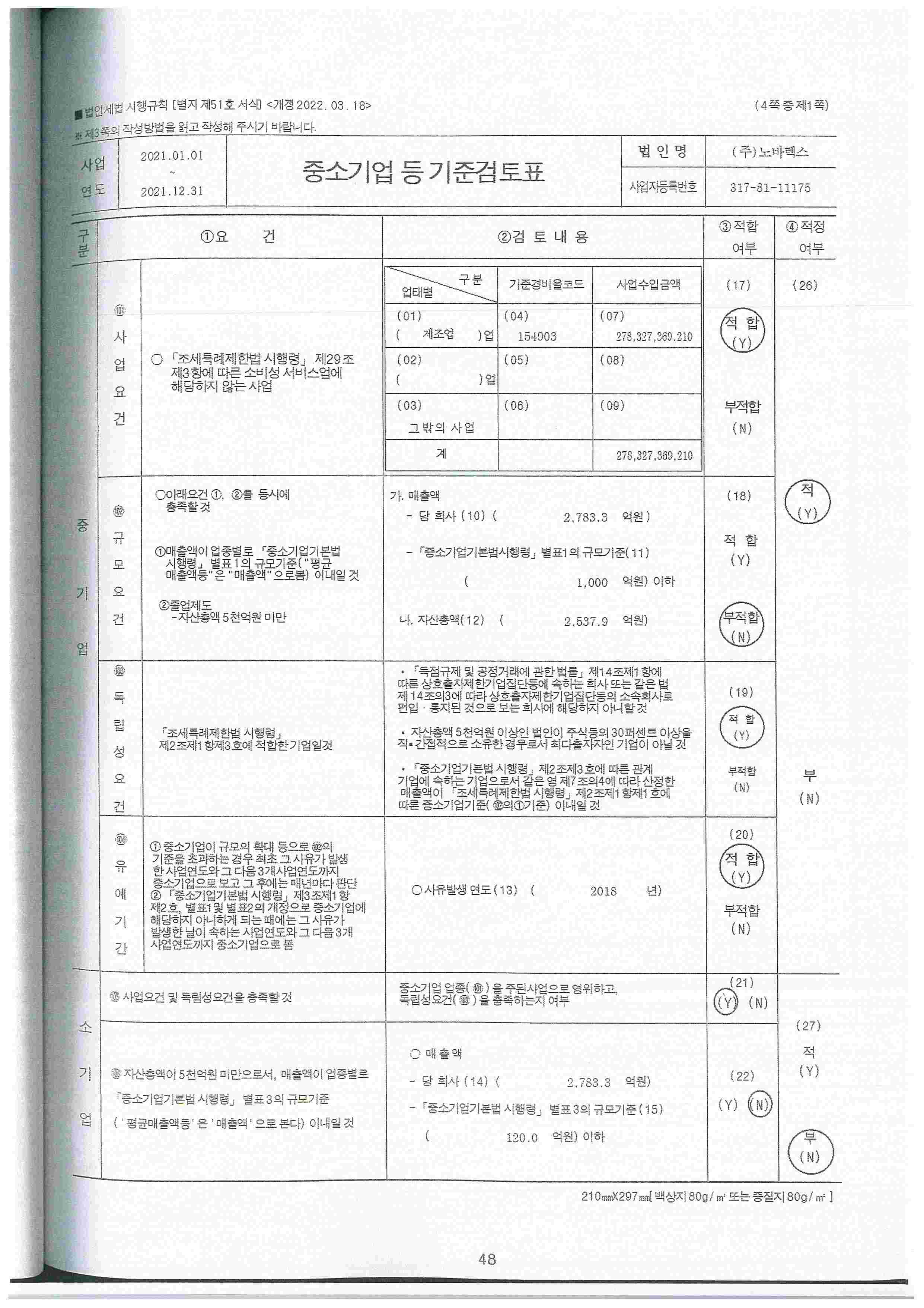 이미지: 중소기업기준검토표1