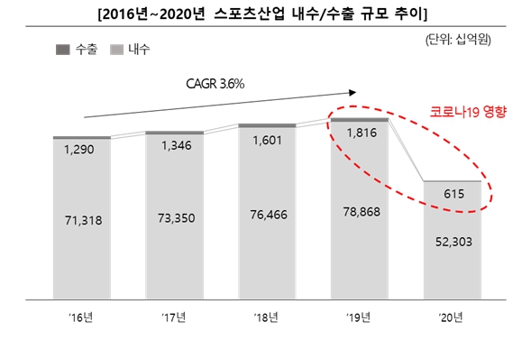 이미지: 2020년 기준 스포츠산업조사 결과 보고서